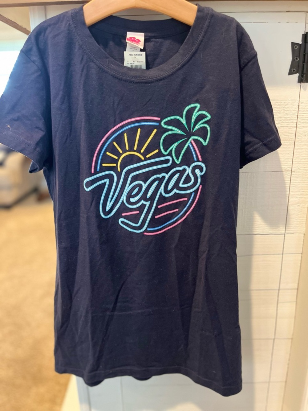 Las Vegas T Shirt Neon Lights women's size medium NWT